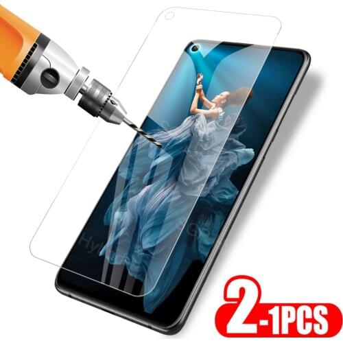 1-2PCS Protective Tempered Glass For Huawei Honor 20 Safety Glasses Honor20 Phone Cover Film Honer 20 HD Clear Transparent Glas