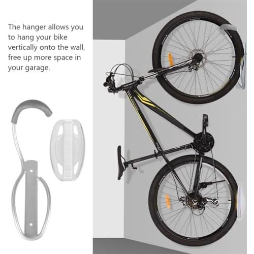 1 Set Vertical Bike Rack Bike Hanger Bicycle Storage System Bike Wall Hook for Shed Store