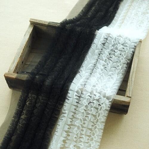 1M High Quality Lace Fabric Guipure Crafts Tulle 10cm Lace Ribbon White Lace Fabric For Sewing Wedding Dresses Trims encajes PQ4