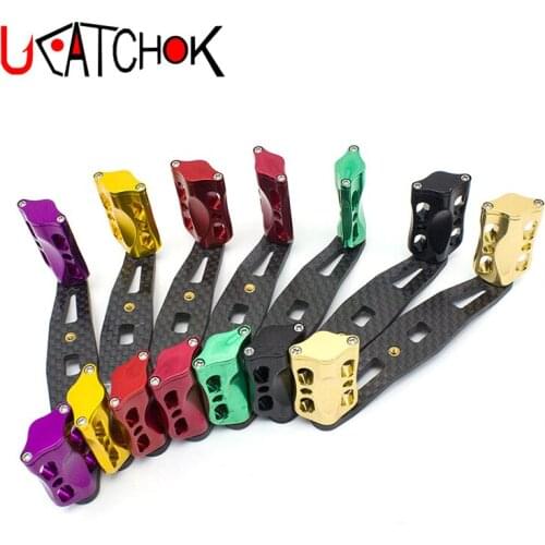 1pcs/pack 40T 85cm carbon fiber material baitcasting grip rotation handle DIY reel component parts ultra light strong reel grip