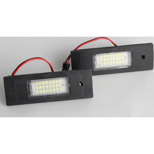 2PCS Canbus Error Free LED License Plate Light for BMW E81 E87 E63 E64 M6 E85 E86 Z4 F12 F13 F20 K48