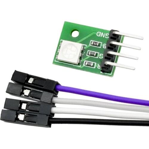 2Pcs Kit 5050 SMD RGB LED Diodes module for arduino Full Color Breakout Board Dupont Wires Jumper Wires Cable Electronic 5V DIY