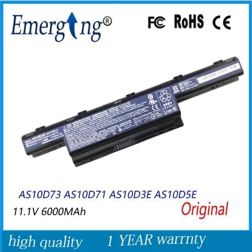 11.1V 66wh Original Quality New Laptop Battery for acer AS10D73 AS10D71 AS10D3E AS10D5E
