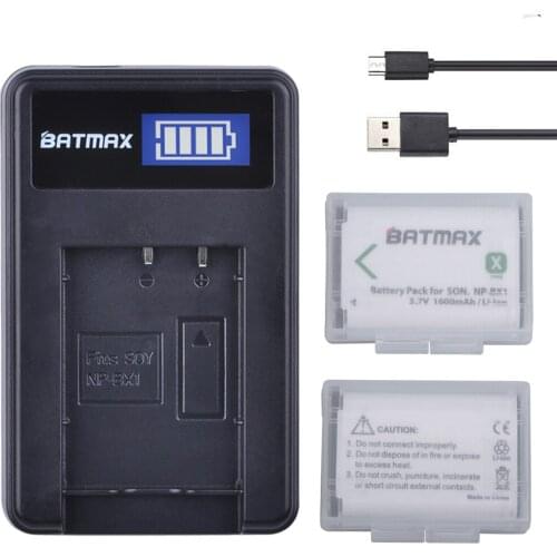 2x NPBX1 bateria NP-BX1 np bx1 Batteries+ LCD USB Charger for Sony DSC RX1 RX100 AS100V M3 M2 HX300 HX400 HX50 HX60 GWP88 AS15
