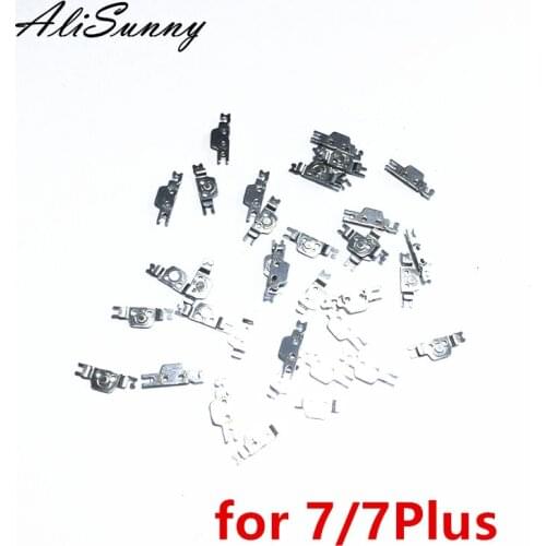 AliSunny 100pcs Home Button Metal Spacer for iPhone 7 7Plus Shim Smiling Face Replacement Parts