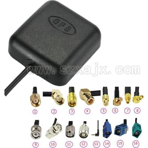 Car GPS Antenna GPS receiver Car DVD GPS Antenna with 3.5mm SMA SMB MCX MMCX BNC TNC Fakra connector for MFD2 RNS2 or other