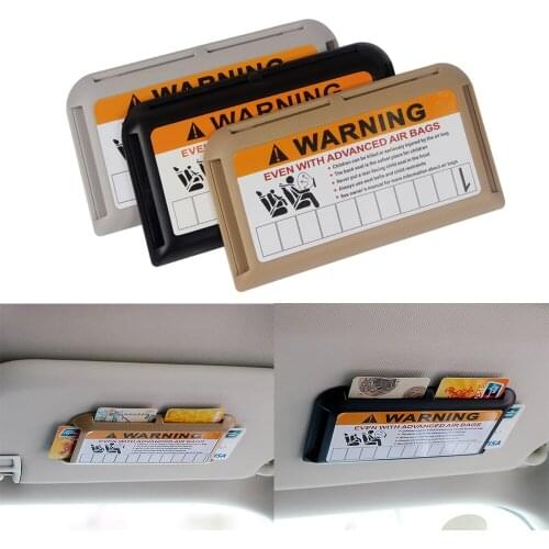 Car Sun Visor Clip Organizer Storage Case Box High-speed IC Card Holder Phone Number Gift Off Road 4x4 Truck Auto Accessories