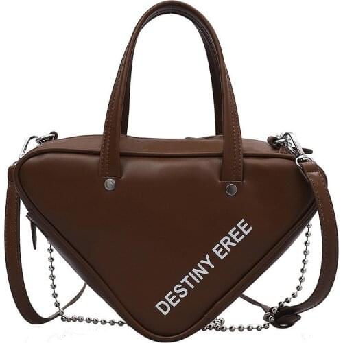 Brand Triangle Handbag for Women High Quality Leather Shoulder Bag Luxury Chain Crossbody Bag Female Designer HandBag Ang Purse