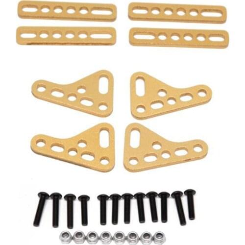 Double Shock Absorber Bracket Adjust Plate Mount Holder for 1/8 1/10 SCX10 YK Wrangler RC Car Accessories