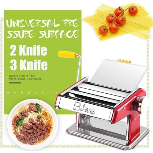 Stainless Steel Pasta Electric Manual Dual Use Noodle Maker Handmade Spaghetti Noodles Press Machine Roller Dough Cutter