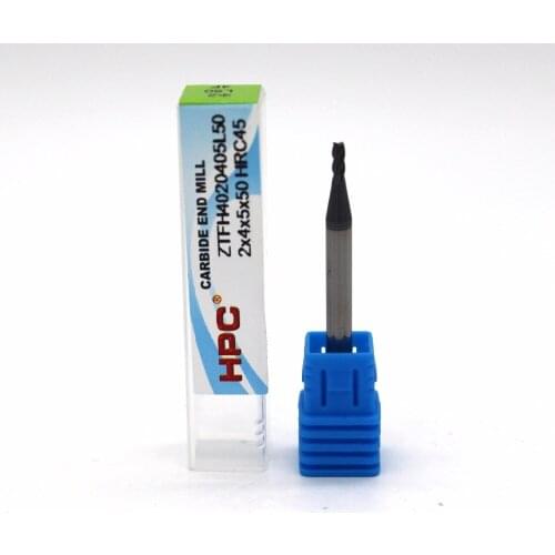 Router bit 2*4*50of 4 flutes HRC 45 square flatted mill cutter tungsten carbide end mills CNC machine milling tools