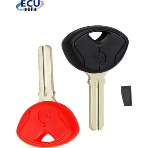 Motorcycle MOTORBIKE Transponder Key With Blank Chip ID46 7936 SUITABLE for BMW-Red or Black Color for Choose