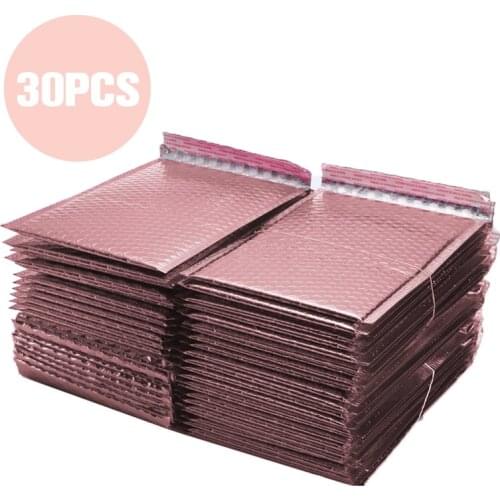 30PCS/Lot Gold Plating Paper Bubble Envelopes Mailers Padded Shipping Envelope Bubble Mailing Bag Different Specifications