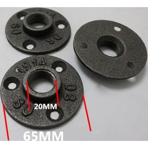 DN15 Iron Flange Casting Antique Flange Base Bracket For G1/2" Tube Pipe 16pcs/Lot Free Shipping cast iron pipe flange