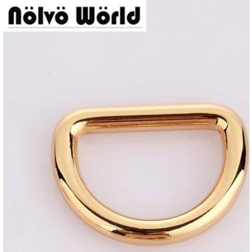 30pcs 4 colors Line 5.0mm 1 1/4 inch 32mm inside diy bags metal accessory alloy gold round d ring loop for handbag metal