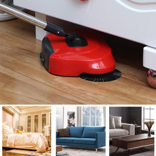 Multifunctional Stainless Steel Household Hand Push Lazy Sweeper Hand Push Vacuum Cleaner Floor Sweeper Household Cleaning Tool