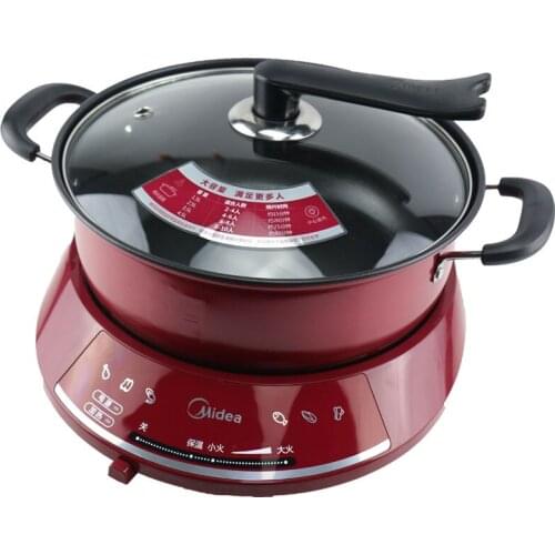 220V 4.5L Electric Multi Cooker Non-Stick Hot Pot Household Separable Portable Hotpot Cooking Machine Easy Operation