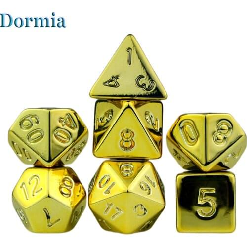 DND Rpg Dice Set 7PCS Polyhedral Cube for Roleplay Games Math Teaching Playing Tabletop Game
