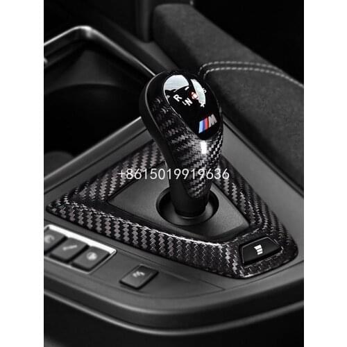 For BMW M2 M3 M4 M5 X5M X6M carbon fibre gear trim center control lever sleeve gear cover Sticker