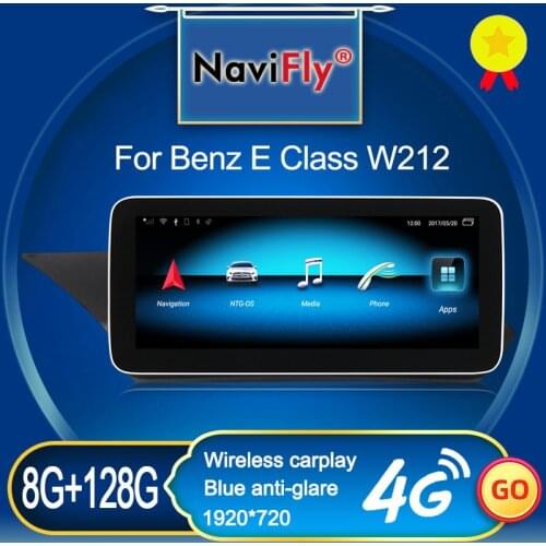 New Arrival 8GB+128GB Carplay Android 10 Car Multimedia Player Navigation GPS For Mercedes Benz E Class W212 Sedan 2009-2015