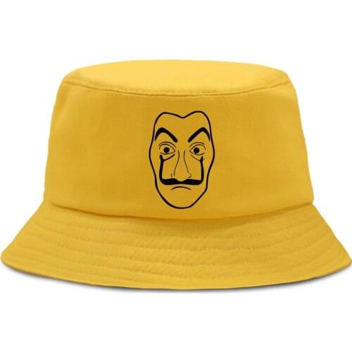 La Casa De Papel Harajuku Bucket Hat Outdoor Casual Fishermans Caps Unisex Sun Shade Beach Cap Summer Sunscreen Panama Hats