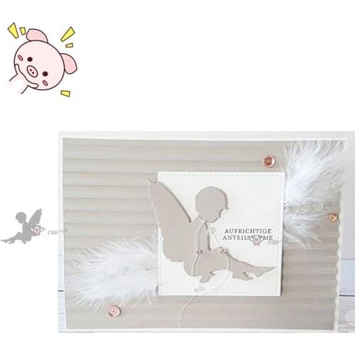 PP Craft metal cutting dies cut die mold New Thinking angel child Scarpbook paper craft knife mould blade punch stencils dies