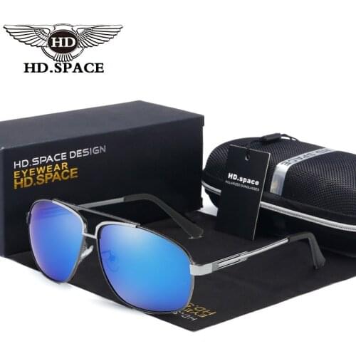 HDspace Polarized Sunglasses Men Fishing Driving Glasses Pilot Eyewear Lunette Soleil UV400 Gafas De Sol Hombre for Police LD041