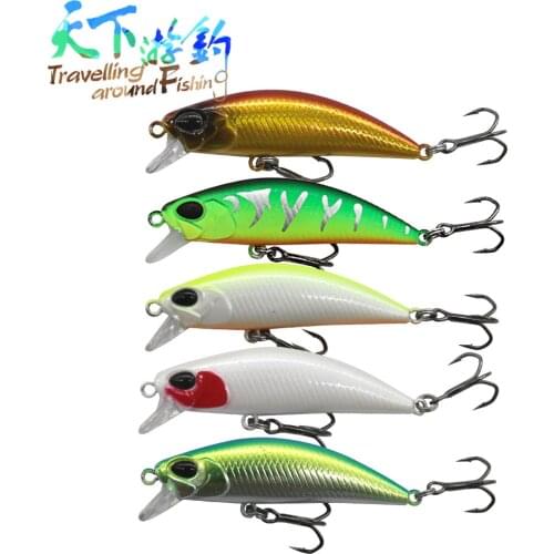 TAF 55mm 6.5g Wobblers Minnow Pesca Fishing Lure Artificial Hard Bait Sinking Jerkbait for Carp Fishing Bass Trout Leurre Souple