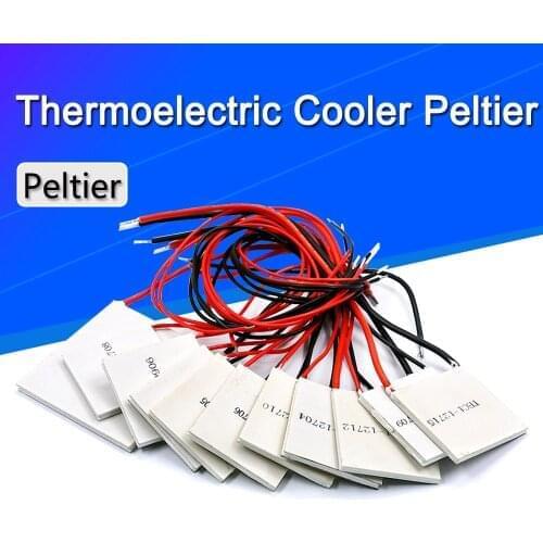 60PCS TEC1-12705 Thermoelectric Cooler Peltier TEC1-12706 TEC1-12710 TEC1-12715 40*40MM 12V Peltier Elemente Module 12704