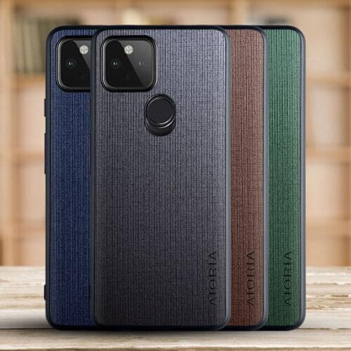 Fabric Texture Case for Google Pixel 5 Simple Concise Style Soft Back Cover Coque for Google Pixel 5 Case funda cape
