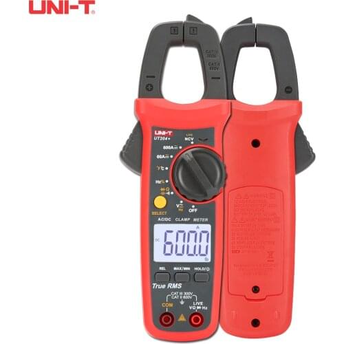 UNI-T UT201 + / UT202 + / UT203 + /UT204 + Digital Ammeter Clamp Meter DC AC For Measuring Ammeter Voltmeter Ohm Tester