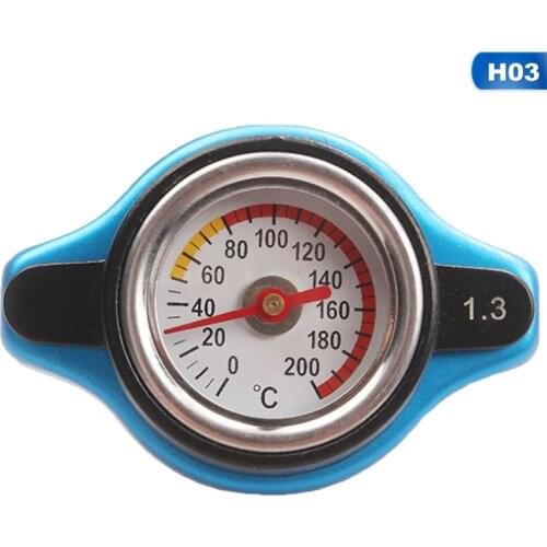 Universal Car Thermostatic Gauge Radiator Cap Water Temperature Gauge Meter Tank Cover With Digital Display 0.9Bar/1.1Bar/1.3Bar
