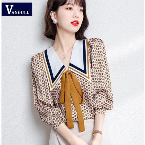 Блузки с воротником стойка Vangull China At AliExpress