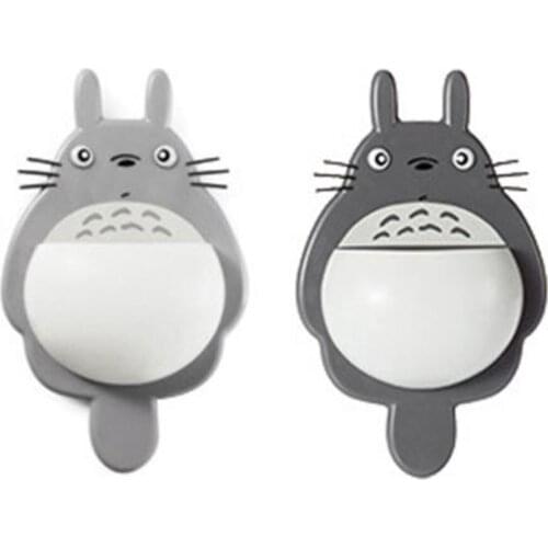 High Quality Cute Animal Toothbrush Holder Cartoon Wall Mount Holder Sucker Toothbrush Rack Children bathroom set Accessories