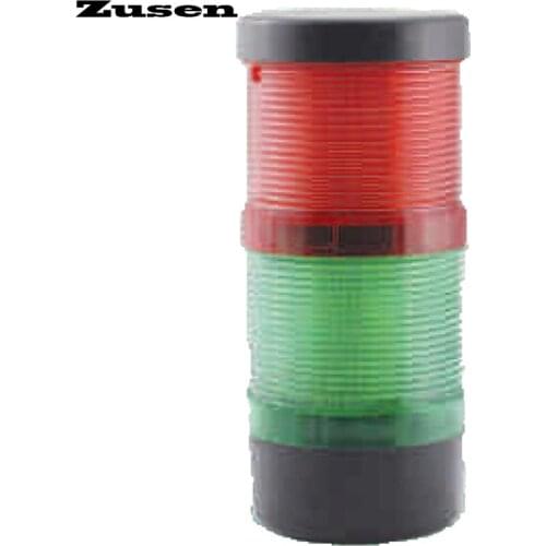 Zusen new with buzzer TB70-2T-D-J 12v 24v 220v the combination of constant and strobe led 70mm signal tower light