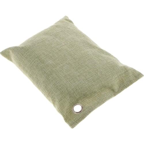 200g - Charcoal Deodorizer Odor Neutralizer Home & Car Freshener Bags, Bamboo Organic Activated Air Purifying Bags Green