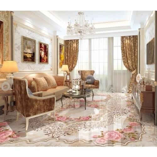 3d flooring marble Relief jade flower Stone pattern floor pvc floor wallpaper 3d floor painting wallpaper