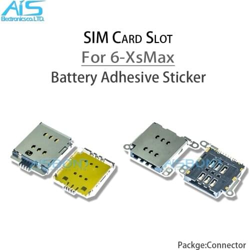 5Pcs SIM Card Tray Slot Socket Connector For iPhone 8 8P 7 7P 6 6P 6SP 6S Plus Inner Micro Card Reader Adapter Replacement Parts