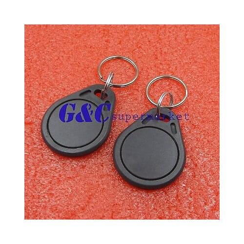 5PCS Grey RFID Sensor Proximity Card IC Key Tags Keyfobs Keychain 13.56MHz