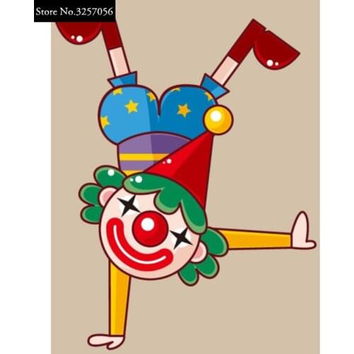 5D Diy Diamond Painting Cross Stitch Full Diamond Embroidery Cartoon Christmas Clown Diamond Mosaic New Year Decoration Gifts