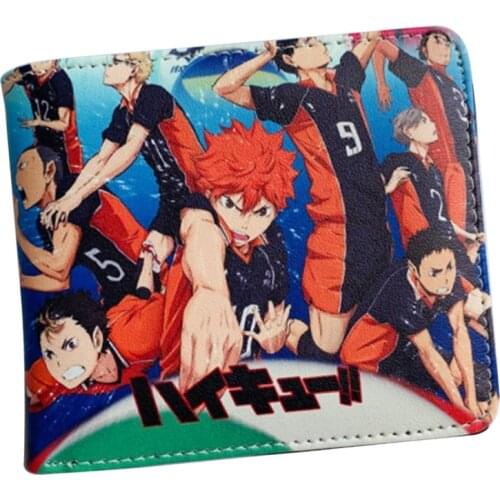 Anime kuroko no basketball cosplay Bifold wallet male wallet card holder coin purse