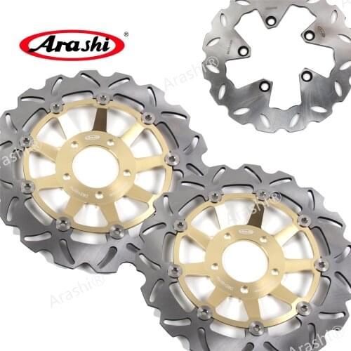 ARASHI Motorcycle CNC Front Rear Rotors Brake Disc For SUZUKI GSX 750 GSX750 1997 1998 1999 2000 2001 2002 2003 Accessories