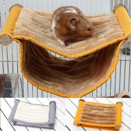 Squirrel Rat Swing Nest Cages Small Animal Hanging Cave Beds Winter Warm Soft Guinea Pig Hamster Hammock