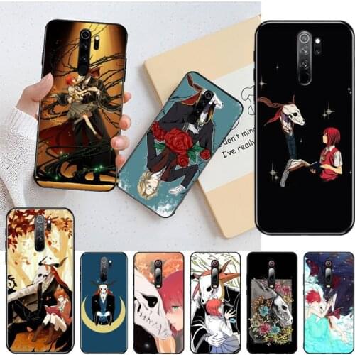 CUTEWANAN The Ancient Magus' Bride Silicone Black Phone Case for Redmi Note 9 8 8T 8A 7 6 6A Go Pro Max Redmi 9 K20