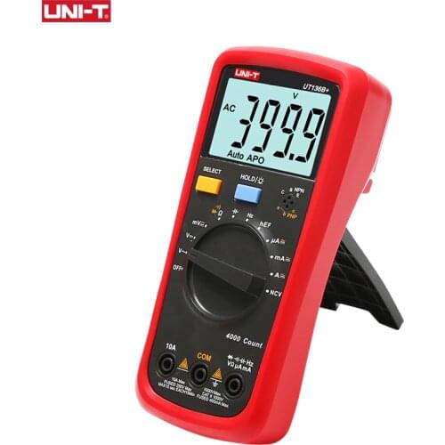 UNI-T UT136B+ Digital Multimeter Auto Range AC/DC 1000V/10A DMM Ohm Capacitance Resistance Frequency Diod Tester