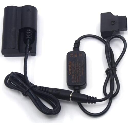 D-TAP Dtap 12-24V To 8V Step-down Cable ACK-E2+DR-400 DC Coupler BP-511 dummy battery For Canon EOS 20D 30D 40D 5D 50D D30 D60