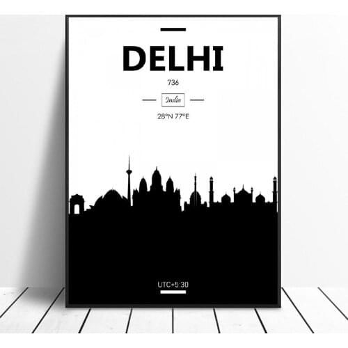 Delhi Canvas Painting Wall Art Pictures Prints Home Decor Wall Poster Decoration for living Room