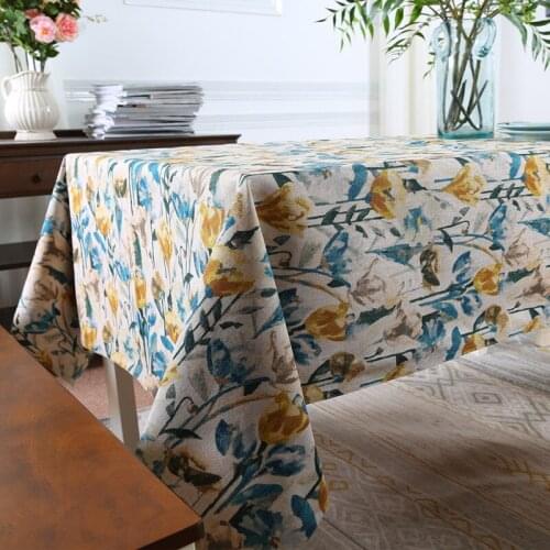 Brand highquality classic home textile outdoor christmas tablecloth wedding decoration kitchen table chair covers floral printed