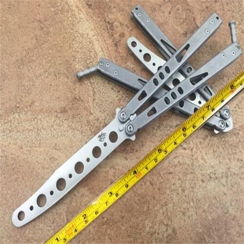 The exercise of theone beam particles stone wash steel handle 420C outdoor Camping kitchen knife self-defense EDC tool