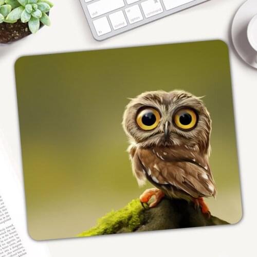 Cute Animal Owl Gaming Mouse Pad Rubber Mousepad Gamer Cs Go Computer Laptop Mice Mat Anti-slip Anime Art Carpet Home Mouse Mat